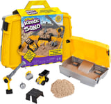 Kinetic Sand, Construction Site Folding Sandbox Playset with Vehicle and 907G, f