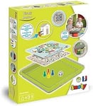 Smoby - Set Tiroir Jeux - Accessoire de Maison Smoby - pour Table Pique-Nique - 4 Jeux - Pions et Dé Inclus - 810913 Vert