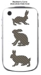 Onozo Coque Blackberry Curve 8520 8530 9300 9330 Design Silhouette Lapins
