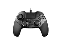 KROM KAISER - NXKROMKSR - Gamepad filaire, conçu pour la compétition, Joystick et gâchettes analogiques, back sticks configurables, compatible PC, PS3 et PS4