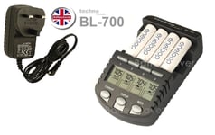 Technoline BL700N battery charger with 4 x eneloop AA rechargeable batteries