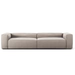 Decotique Grand 4-Seter Sofa, Sandshell Beige Micro Chenille