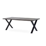Torkelson Exxet matbord Smoked ek/svart 210 x 95 cm