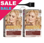 L'Oreal Excellence 10U Lightest Blonde Natural Hair Color Ammonia Free 2 pcs