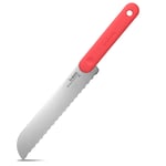 Trebonn - Bread Knife, Japanese Stainless Steel Serrated Kitchen Knife - 20cm/7.9” Blade - with Soft-Touch Anti-Slip Handle
