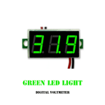 Dc 0-30v 2 Wire Digital Voltage Voltmeter Red/blue/green Led Green