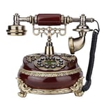 AJMINI Antique Telephone, Digital Vintage Telephone Landline Telephone Corded Headset, for Home Hotel Office Decor