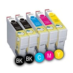 PACK 5 x ENCRES COMPATIBLES INKPRO MULTICOLORESE T1631 BK - T1634 Y FOR EPSON WF-2010W