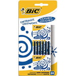 Bic Cartouche pour stylo plume - encre bleue blister de 24