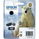 Epson Polar Bear 26 Ink Cartridge - Standard, Black C13T26014010 T2601 XP-700