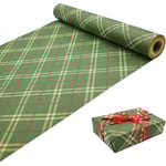 Rullpaket Presentpapper, 50CM x 70CM Stor Rulle Julpapper Återvinningsbart Kraftpapper för Julinslagning Fest, Kvadrat