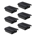 6x Battery Pack Cover Case Shell Holder for Xbox 360 Wireless Controller Black