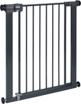 Easy Close Metal Gate, Pressure Fit Safety Gate, Baby Gate for Stairs and Doors,