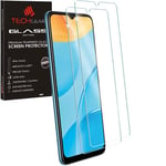 TECHGEAR 2 Pack of GLASS Edition for Oppo A15 / A15s / A16 / A16s / A54s, Tempered Glass Screen Protectors Cover [2.5D Round Edge] [9H Hardness] [Crystal Clarity] [Scratch-Resistant] [No-Bubble]