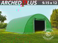 Rundbågehall Lagertält Förrådstält 9,15x12x4,5m, PVC, Grön