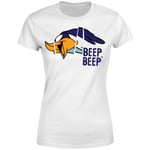 Looney Tunes Road Runner Beep Beep Women's T-Shirt - White - M
