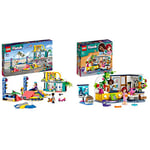 LEGO 41751 Friends Skate Park & 41740 Friends Aliya's Room, Mini Sleepover Party Bedroom Playset, Small Easter Gift for Kids, Girls & Boys, Collectible Toy with Paisley and Puppy Figure