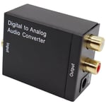 Convertisseur Audio numérique à analogique l / r, Fiber optique, Signal Coaxial à analogique, dac Spdif stéréo Jack 3.5 mm, 2RCA amplificateur
