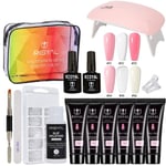 Polygel 15g Nagelkit Nail Gel Färg Set multifärg