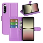 Sony Xperia 10 V PU Wallet Case Purple