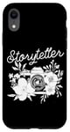 iPhone XR Photographer Storyteller Vintage Camera Flowers Photography Case