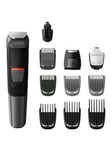 Philips Series 5000 11-In-1 Multi Grooming Kit For Beard, Hair And Body With Nose Trimmer Attachment - Mg5730/33