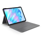 Logitech Combo Touch iPad Keyboard Case with Trackpad for iPad Air 11' M2 (10.9 4th & 5th Gen Compatible) - Oxford Grey
