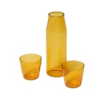 NINE - Milk set of 1 Carafe + 2 glasses Yellow