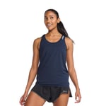 2XU Women's Light Speed Singlet Tank Top, Midnight/Silver Reflective, M