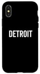 iPhone X/XS Detroit Classic Retro City Hometown Detroiter Michigan Case