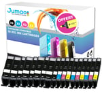 18 cartouches Jumao compatibles pour Canon Pixma MG7750 7751 7752 7753 9050 +Fluo offert