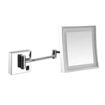 HGXC Wall Mount Makeup Mirror, 3X Magnification,360 Degree Swivel Rotation, Extendable Arm, Rechargeable Plug and Cordless