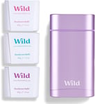 Wild Natural Refillable Deodorant Aluminium Free Refill Variety Pack (3 x 40g)