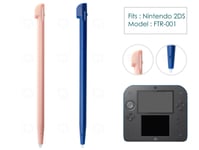 2 x BLUE PINK Stylus Pens for Nintendo 2DS Console Plastic Replacement Pen