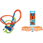 Hot Wheels Track Set and 1:64 Scale Toy Car, 29' Tall Track with Motorized Booster & Fisher-Pric BHT77 Mattel Hot Wheels Track Builder Pack with Vehicle - Amazon Exclusive