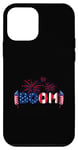 Coque pour iPhone 12 mini 4 juillet Drapeau USA Pride Patriotic Family Boom