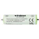 vhbw Batterie compatible avec Braun 67030592, 81242174, 81242179, 81242180, 81242849 rasoir tondeuse électrique (1800mAh, 1,2V, NiMH)