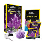 National Geographic Play Set Purple Crystal Growing Lab Kit Educational Amethyst