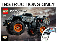 LEGO INSTRUCTIONS ONLY for set 42119-1 Technic Monster Jam Max-D FREE P&P NEW!