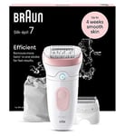Braun Silk-pil 7, Epilator For Easy Hair Removal, Lasting Smooth Skin, 7-030