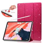 FANSONG iPad Pro 3rd Generation 12.9 2018 Case Glitter Crystal Teens Accessories Cute iPad 3rd Gen Cover Leather Bling Girly with Stand Auto Sleep/Wake Case for Apple iPad Pro 12.9-inch 2018