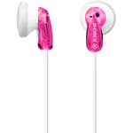 Sony Fontopia MDR-E9LP Wired Earbuds - Pink 3.5mm Jack - 13.5mm Driver Unit - Neodymium Magnet for Powerful Bass - 2x Earpads Included