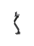 Desk Mount Monitor Arm with 2x USB 3.0 ports - Slim Full Motion Single Monitor VESA Mount up to 34" Display - C-Clamp/Grommet - desk mount (Slim Full-motion)