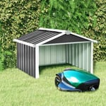 vidaXL Skjul för robotgräsklippare 92x97x63 cm galvaniserat stål Antracit