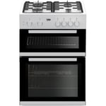 Beko KDG611W 60cm Gas Cooker with Full Width Gas Grill - White - A+/A Rated