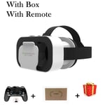Shinecon 3D VR lunettes réalité virtuelle Viar lunettes casque appareils casque intelligent lentilles pour téléphone portable Smartphones mobiles visionneuse - Type With Box 9156 Remote