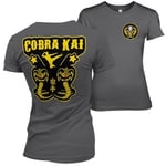 Hybris Cobra Kai Kickback Girly Tee (S,Black)