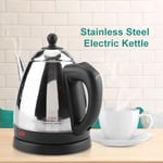 1.2L Stainless Steel Electric Kettle Fast Water Heating Boiling Pot (Black) UK