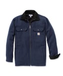 Carhartt Mens Pawnee Zip Cotton Water Repellent Shirt Jacket - Navy - Size X-Large