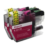2 Magenta Ink Cartridges to use with Brother MFC-J5330DW MFC-J5930DW MFC-J6935DW